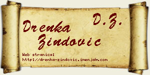Drenka Zindović vizit kartica